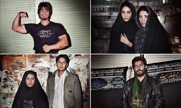 A series of street portraits taken in the holy city of Qom, Iran, by Magnum photographer Paolo Pellegrin