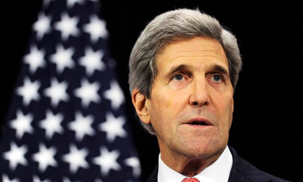 Kerry: attacks are slowing Isis advance but defeating jihadis.