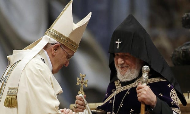 Pope boosts Armenias efforts to have Ottoman killings recognised.