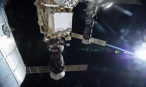 ISS Progress 47 docked at the International Space Station.