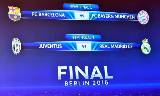 Champions League semi-final draw