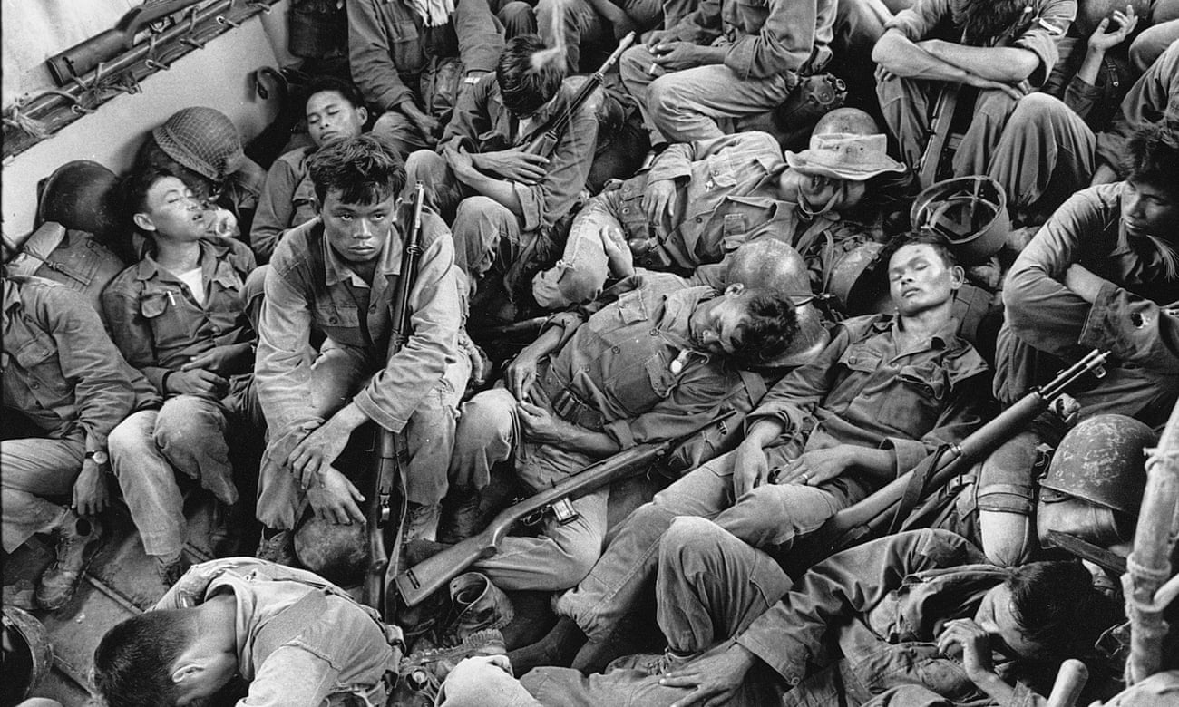 Những chiến binh Nam Việt trên tàu sân bay quân Hải quân Mỹ vào năm 1962