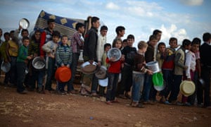 Internally displaced Syrian youths