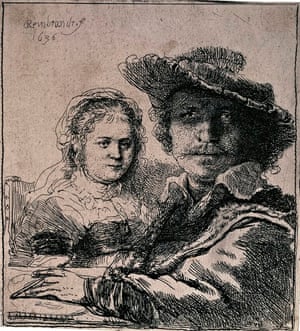 Self-Portrait With Saskia (1636) by Rembrandt.