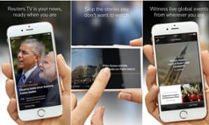 Reuters TV app: customisable shows are ceated by algorithms