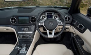 Inside story: the luxurious interior of the SL400.