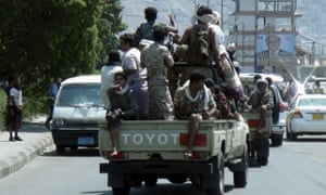 Armed militants in Aden