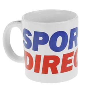 Sports Direct’s famous giant mug.