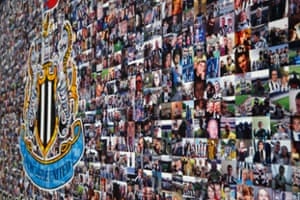The Newcastle United fans mural.