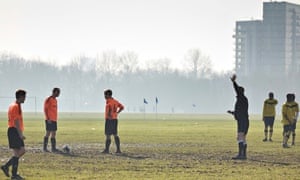 Players on Hackney Marshes