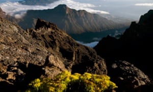 24 Sep 2008, La Palma, Spain --- A view of Parque Nacional de la Caldera de Taburiente on La Palma Island. --- Image by Tino Soriano/National Geographic Creative/CorbisAtlantic IslandsCanary IslandscliffcloudsdaytimeEuropehillIberian PeninsulaLa Palmalandscapemedium shotmountainnational parknobodyoutdoorsplantspublic landrockrock formationSanta Cruz de Tenerife ProvinceshadowskySpaintravelview from abovewaterWestern Europe