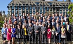 Newly elected SNP MPs at Houses of Parliament, Westminster