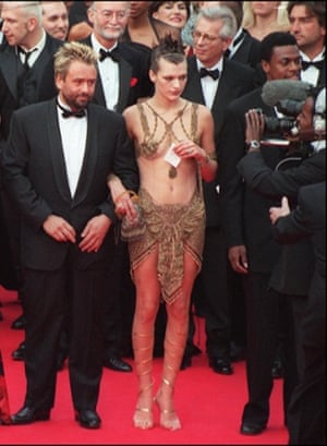 Milla Jovovich went for the classic “snake charmer’s wife” look at the premiere of The Fifth Element in 1997.