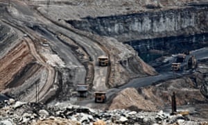 Nigahi coal mine, India's largest open cast mine, operated by NCL (Northern Coalfields Limited) in Singrauli.