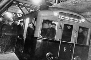 The Moscow Metro’s first train run, October 1934