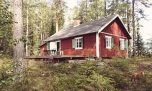 Hidden hideaway: one of Simply Sweden's wooden cabins.