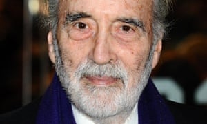 Sir Christopher Lee, who passed away at the weekend.