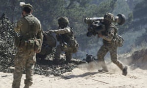 British Ghurkas attend a multinational Nato exercise in Latvia on 11 June 2015. Eastern European countries have been clamouring for more western commitment to their security.