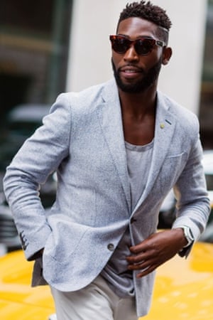 Tinie Tempah at The London Collections: Men SS16.