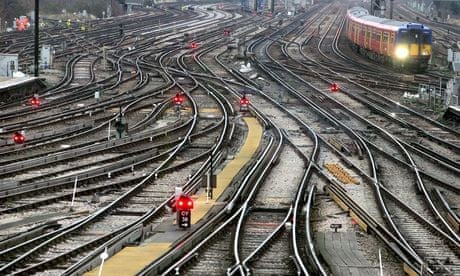 Clapham Junction in south London. A body was found on the lines four 