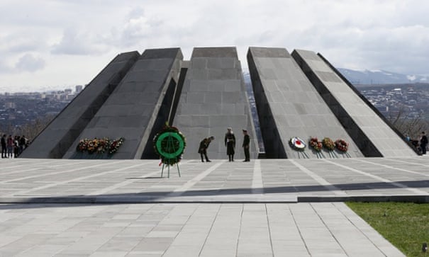 The Armenian Genocide Memorial complex at Tsitsenakaberd hill.