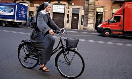 'Powered by her sandals' … Nun on a Bicycle by Jonathan Edwards