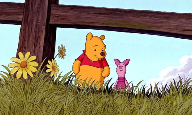 Living on borrowed time … Piglet, with Winnie the Pooh.