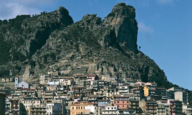 Houses in the mountains of Ogliastra, Sardinia, where centenarians live active lives.