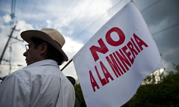 MDG: “No to mining” is the demand of marchers on a demonstration over government subsidies in Colombia, 2013.