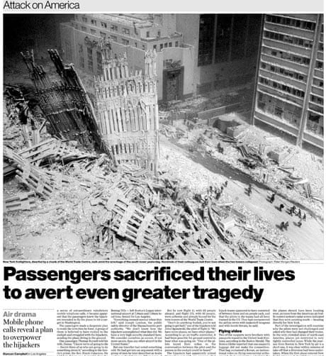 September 11 2001 Newspaper Articles