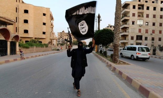 An Islamic State fighter in Raqqa, Iraq.