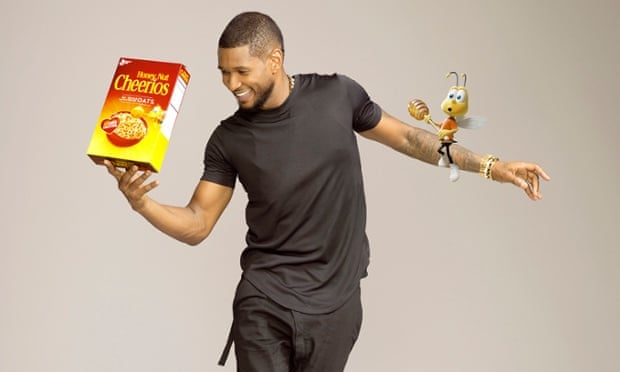 Usher, with his breakfast cereal of choice.