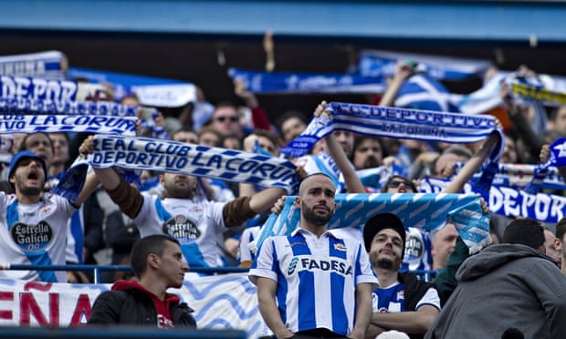 Deportivo de la Coruña fans at Atlético