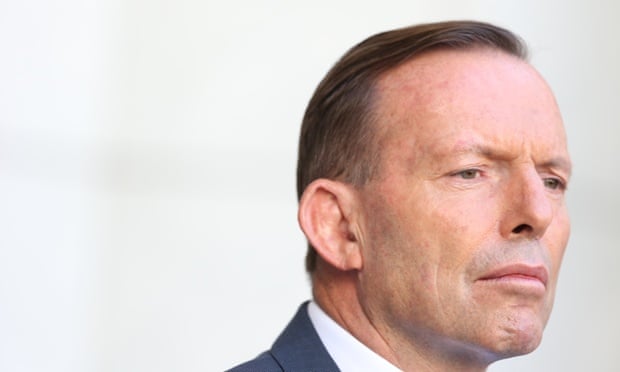 Tony Abbott facing the press at federal parliament on Monday over the government's 'ragged' week and political challenges.