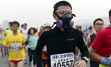 October’s Beijing marathon saw many competitors drop out because of the pollution levels.