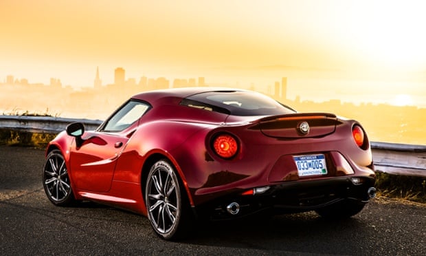 Into the sunset: the rear view of the 4C – what most of your fellow road users will see...