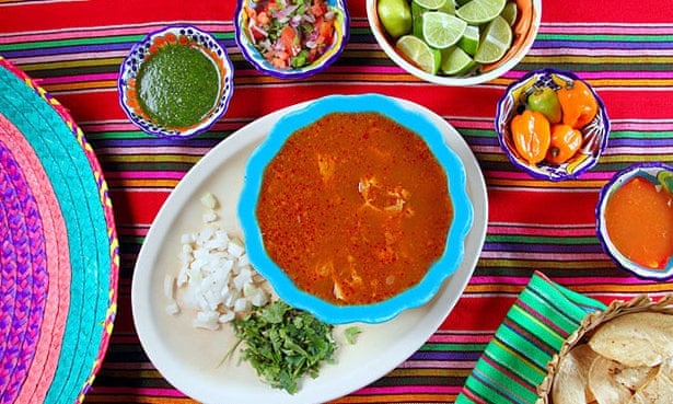 Pancita mondongo soup - a popular morning-after pick-me-up in Mexico.