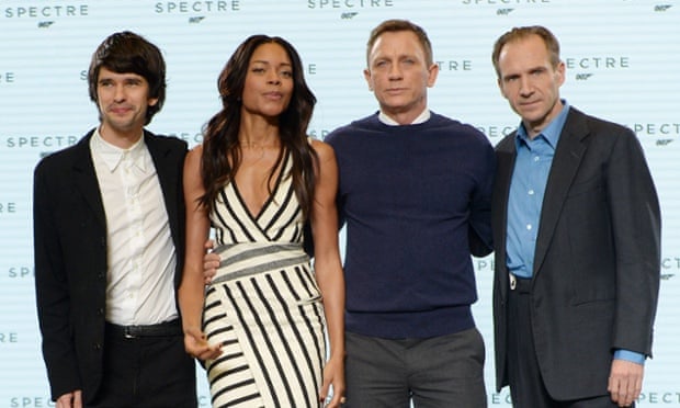 Ben Whishaw, Naomi Harris, Daniel Craig and Raph Fiennes
