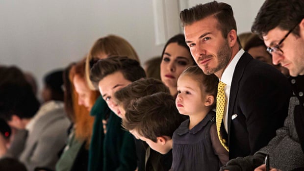 David Beckham Victoria Beckham fashion show