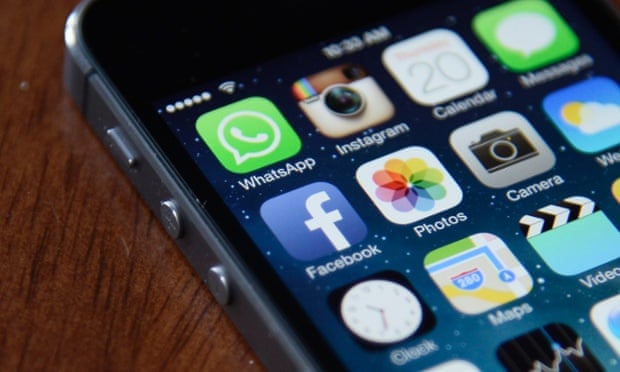 Finger pointed at Facebook iPhone app as battery drain culprit. Photograph: Andrew Gombert/EPA