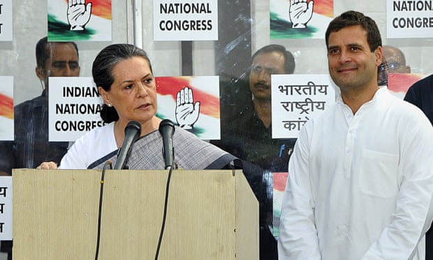 Indias Congress party refuses to accept resignations of Sonia and.