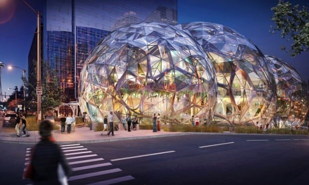 Amazon's new headquarters in South Lake Union, Seattle