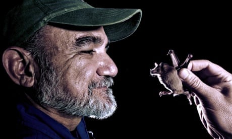 <b>Rodrigo Medellin</b> with a lesser long-nosed bat. Photograph: Amy Cooper/BBC - Natural-World-008