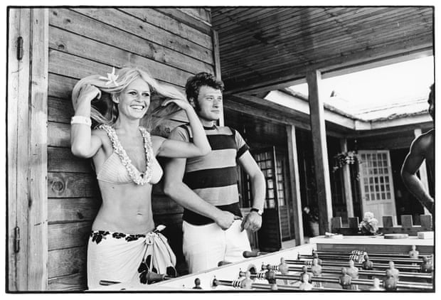 Bardot married Gunter Sachs in 1966, a marriage that lasted three years. Here she is in Saint-Tropez in August 1967 with Johnny Hallyday.