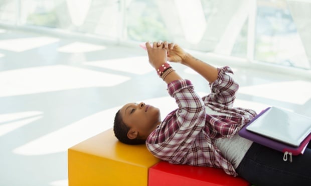 Young woman using a smartphone