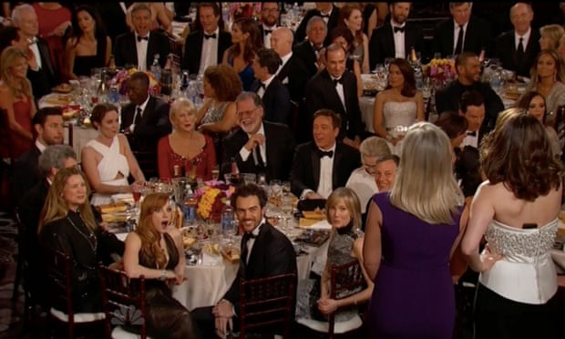 Golden Globes Bill Cosby crowd reaction shot