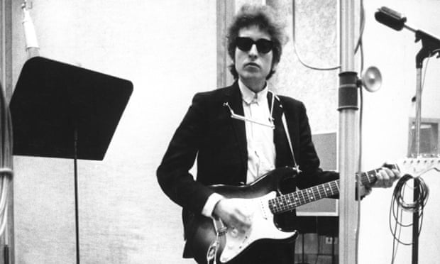 Making history … Bob Dylan in Columbia's studio A, New York City, in January 1965.