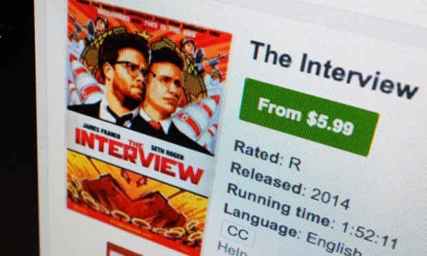 A computer screen showing The Interview available for download.