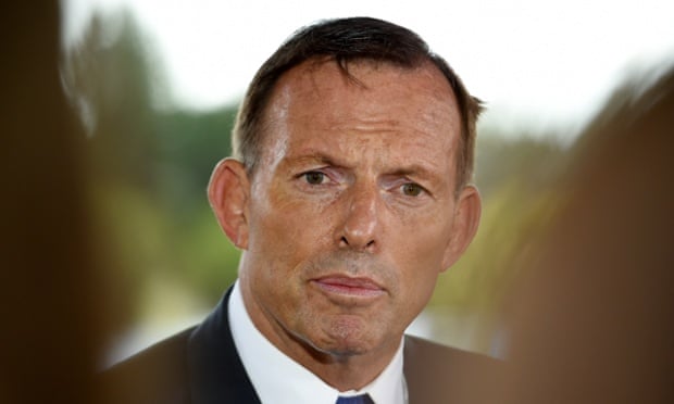 Tony Abbott in Sydney on Tuesday. The prime minister is under pressure from internal party critics over