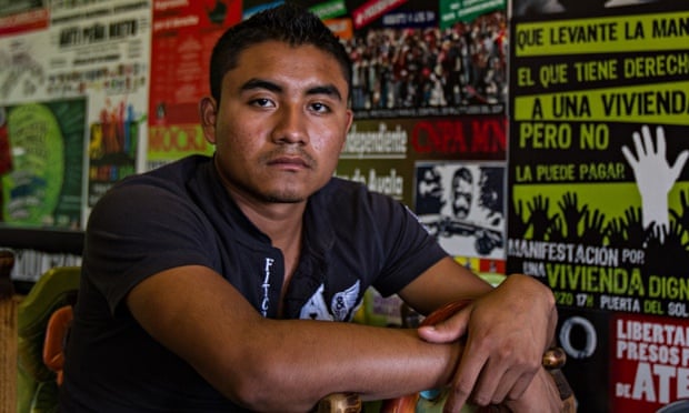 Uriel Alonso Solís, a student who survived the Guerrero attack and has accused state forces of compl